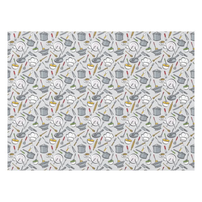 Kitchen Tools Pattern Tablecloth (Front (Horizontal))