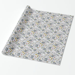 Kitchen Tools Pattern Wrapping Paper