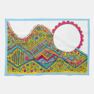 KITCHEN TOWEL "ANYTHINGS POSSIBLE!" blue trim