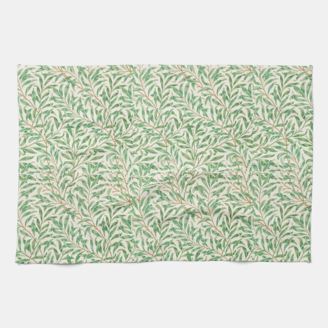 Kitchen Towel Art Nouveau Willow Bough Pattern  (Horizontal)