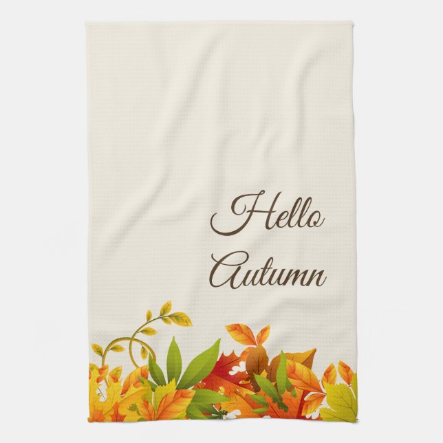 Kitchen Towel-Autumn Tea Towel (Vertical)