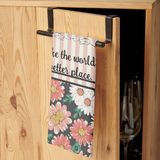 Kitchen Towel. Bake the world a better place. Tea Towel