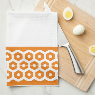 Kitchen Towel - Bands of Hexagons