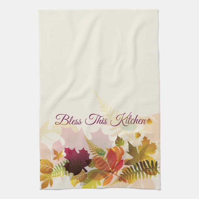 Kitchen Towel-Bless This Kitchen Tea Towel (Vertical)