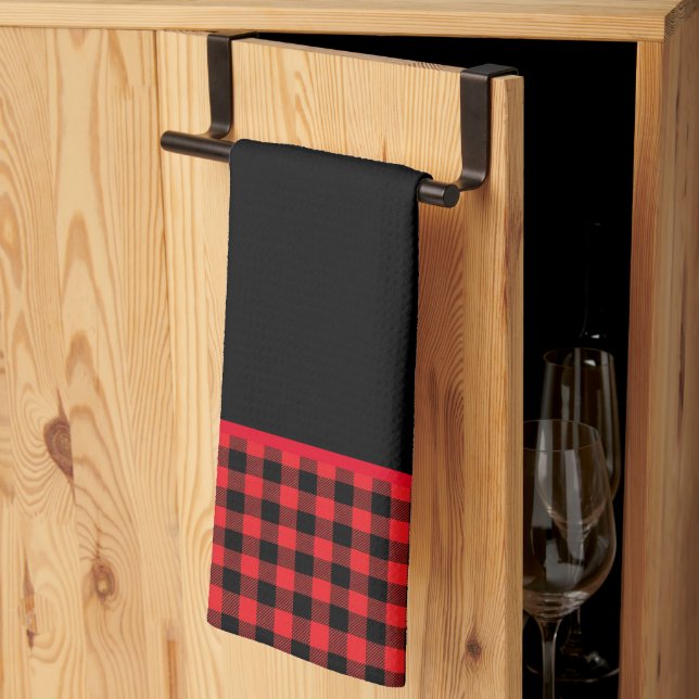 Kitchen Towel-Buffalo Plaid Tea Towel (Thirds Fold)
