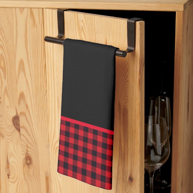 Kitchen Towel-Buffalo Plaid Tea Towel (Thirds Fold)