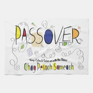 Kitchen Towel "Chag Pesach Sameach "