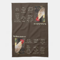 Kitchen Towel-Chicken Bucket List
