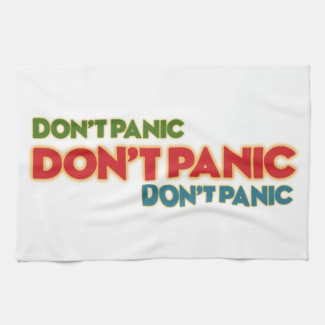 Kitchen Towel "Don`t Panic" (Horizontal)