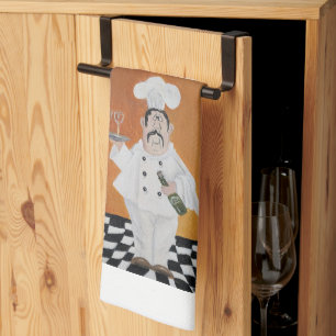 Kitchen towel Fat Chef Italian theme design