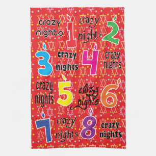 Kitchen Towel "Hanukkah/8 Crazy Nights" Dish Towel