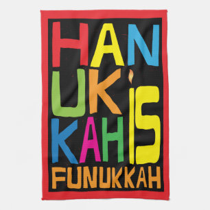 Kitchen Towel "Hanukkah Is Funukkah" Dish Towel