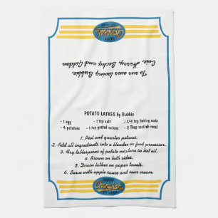 Kitchen Towel "Hanukkah Retro Dish Towel"