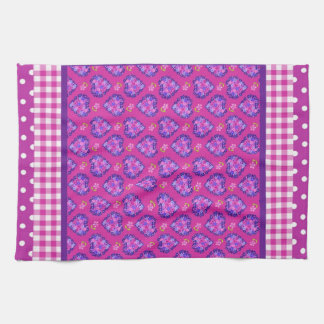 Kitchen Towel, Hearts, Flowers, Checks, Polka Dots Tea Towel
