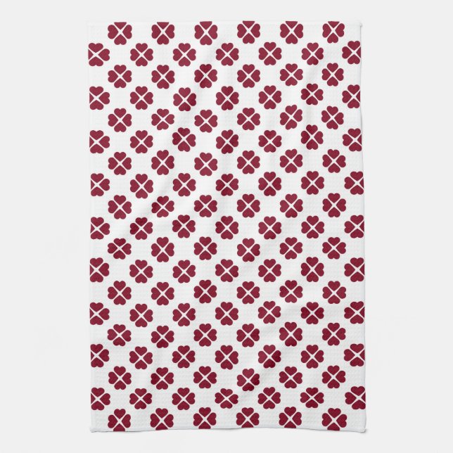 Kitchen Towel/Hearts Tea Towel (Vertical)