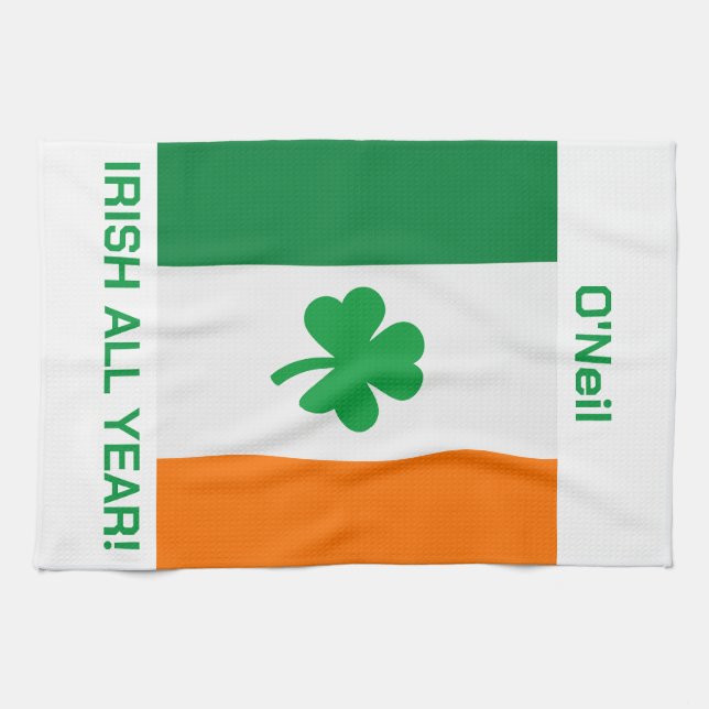  Kitchen Towel "Irish All Year!" (Horizontal)