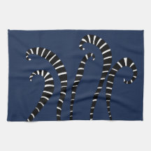 Kitchen Towel - Lemur Tails Navy