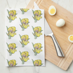 Kitchen Towel - NGA Yellow Iris