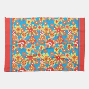 Kitchen Towel or Tea Towel, Ditsy Floral Pattern