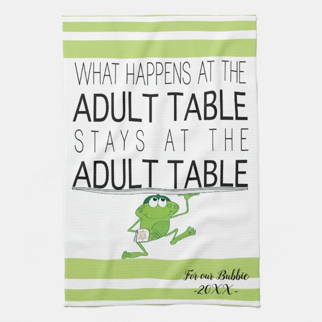 Kitchen Towel "Passover Adult Table " (Vertical)