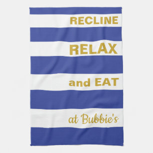 Kitchen Towel Passover/Blue, "EAT AT... "