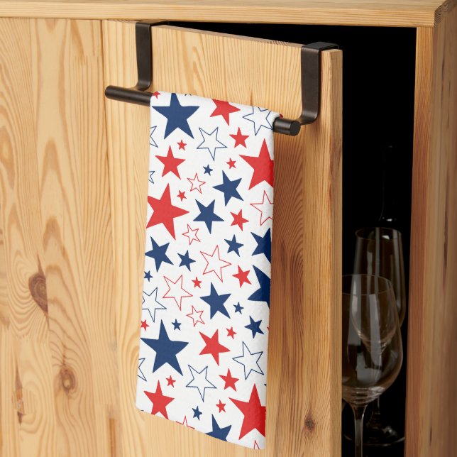 Kitchen Towel Patriotic Stars (Thirds Fold)