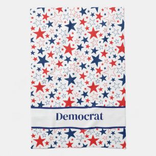 Kitchen Towel Patriotic Stars Democrat