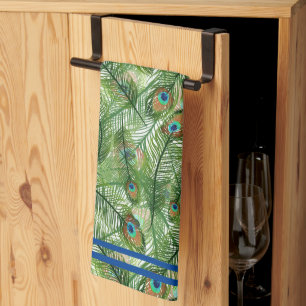 Kitchen Towel Peacock Feathers