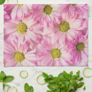 Kitchen Towel - Pink Gerbera Daisies
