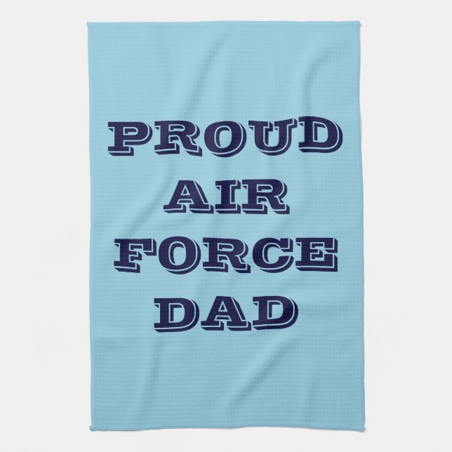 Kitchen Towel Proud Air Force Dad (Vertical)