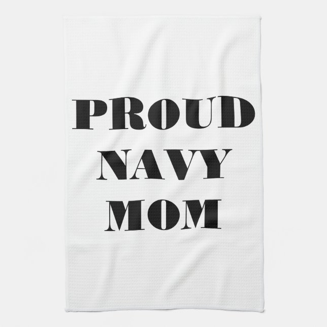 Kitchen Towel Proud Navy Mum (Vertical)