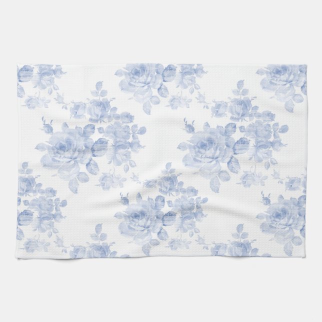 Kitchen towel Sweet Adeline blueberry faded  (Horizontal)