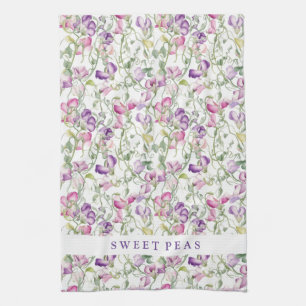 Kitchen Towel Sweet Peas