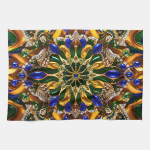 Kitchen towel with Brazil Colours Design