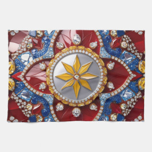 Kitchen towel with Colombian Colours Design