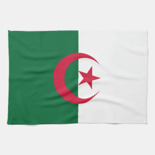 Kitchen towel with Flag of Algeria