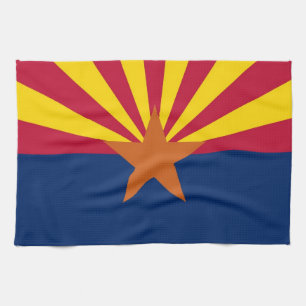 Kitchen towel with Flag of Arizona, U.S.A.