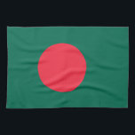 Kitchen towel with Flag of Bangladesh<br><div class="desc">Add a touch of Bangladesh pride to your kitchen with our exclusive kitchen towel featuring the flag of Bangladesh! Crafted with meticulous attention to detail, this kitchen towel is more than just a practical item; it’s a celebration of Bangladesh’s heritage and national pride. The vibrant design prominently displays the iconic...</div>