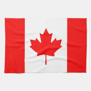 Kitchen towel with Flag of Canada
