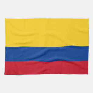 Kitchen towel with Flag of Colombia
