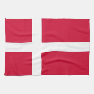 Kitchen towel with Flag of Denmark