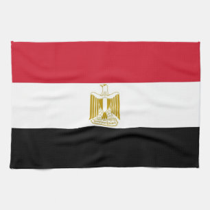 Kitchen towel with Flag of Egypt