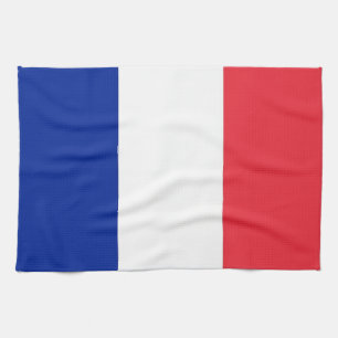 Kitchen towel with Flag of France