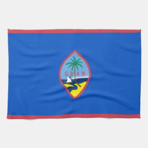 Kitchen towel with Flag of Guam, U.S.A.