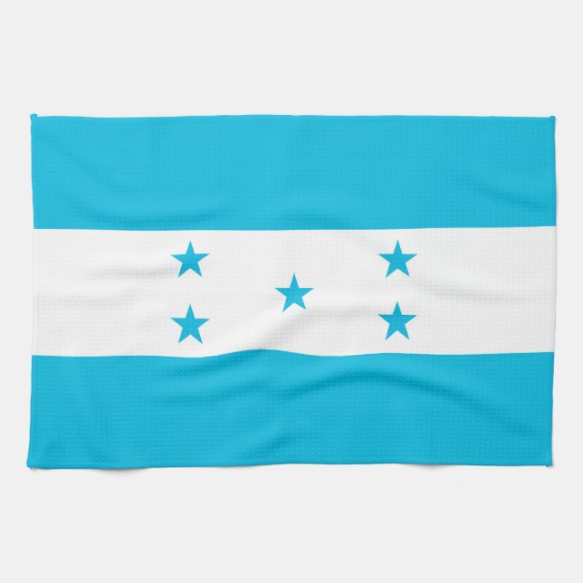 Kitchen towel with Flag of Honduras (Horizontal)