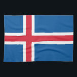 Kitchen towel with Flag of Iceland<br><div class="desc">Enhance your kitchen with this stylish Kitchen Towel featuring the Flag of Iceland! Designed for both practicality and national pride, this high-quality kitchen towel showcases the bold and vibrant colours of the Icelandic flag. Whether you’re drying dishes, wiping surfaces, or adding a decorative touch to your kitchen, this towel brings...</div>