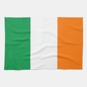 Kitchen towel with Flag of Ireland