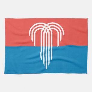 Kitchen towel with Flag of Kansas City, Missouri