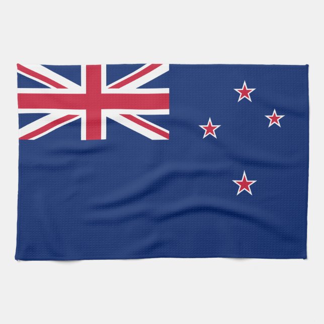 Kitchen towel with Flag of New Zealand (Horizontal)