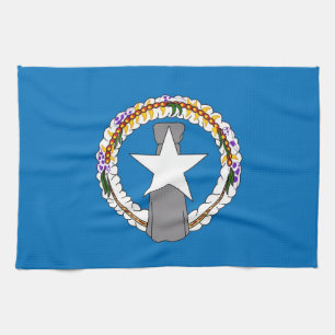 Kitchen towel with Flag of Northern Mariana Island